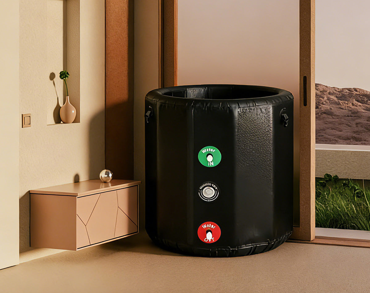 Bain froid portable Polairo Pro, cuve isolée ronde